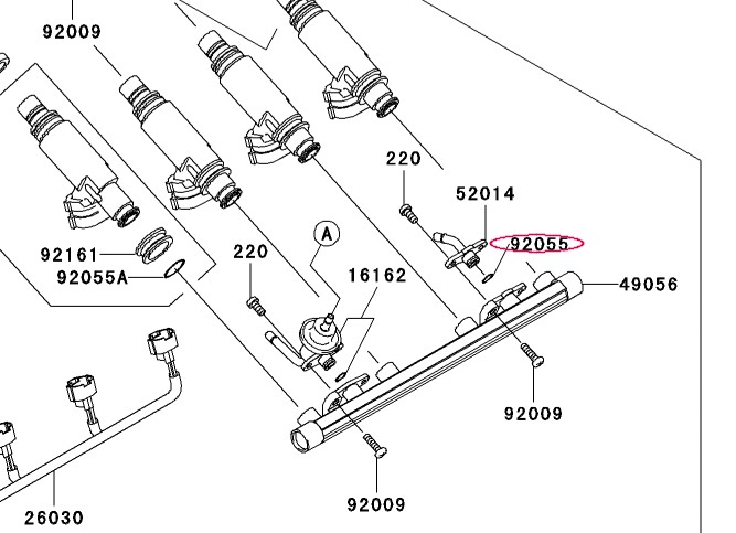 92055-1119 リング(0) 27MM 92055-1119 1個 Kawasaki 【通販